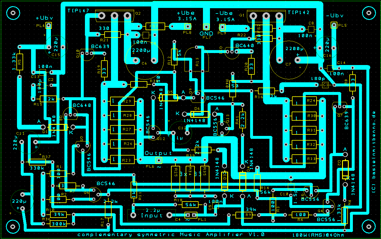 complementary symmetric PCB